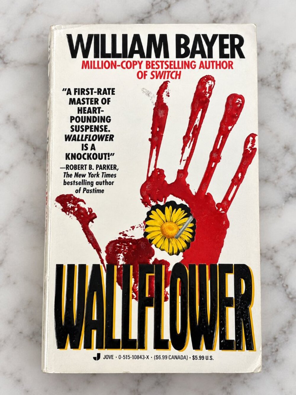 William Bayer Wallflower 1992 First Jove Paperback Crime Thriller Vintage